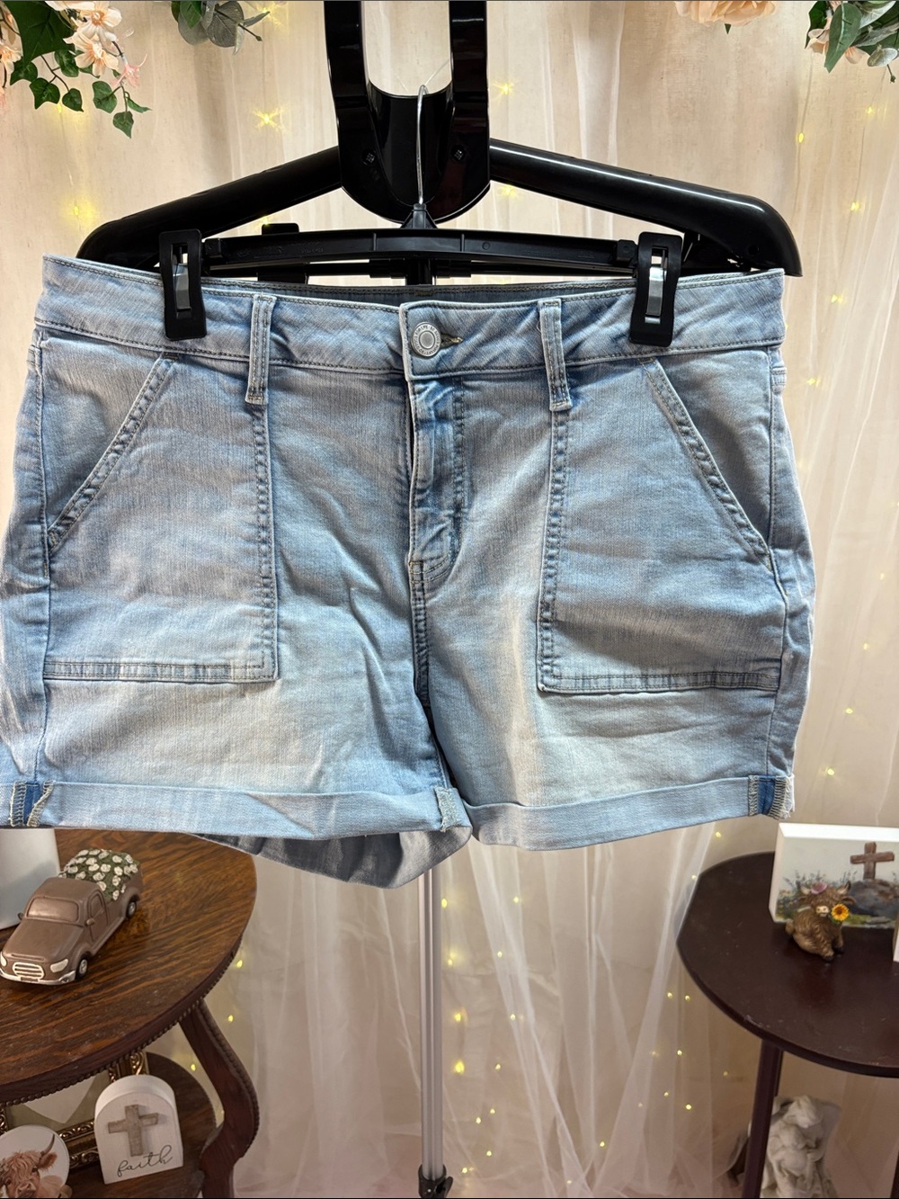 SO Light Wash Denim Jean Shorts